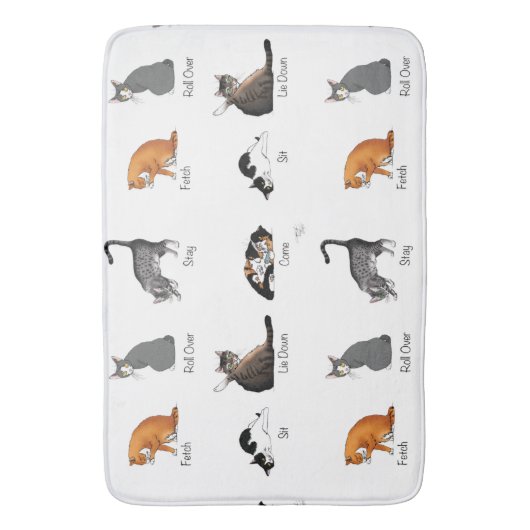 Catコマンド バスマット (正面縦)