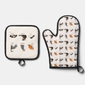 Catコマンド 鍋つかみ&鍋敷きセット (正面)