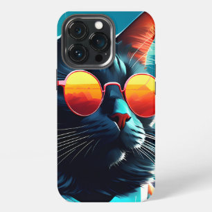 CATサングラスiPhone 13 Proスリムフィットケース、光沢 iPhone 13 Proケース