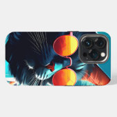 CATサングラスiPhone 13 Proスリムフィットケース、光沢 iPhoneケース (裏面横)