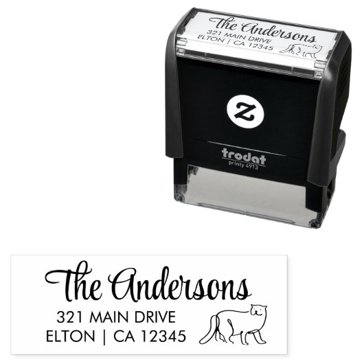 Catスクリプトのパーソナライズ差出人住所 セルフインキングスタンプ (インサイチュ)