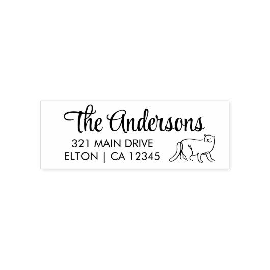 Catスクリプトのパーソナライズ差出人住所 セルフインキングスタンプ (デザイン)