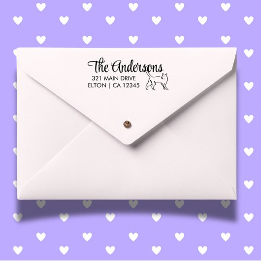 Catスクリプトのパーソナライズ差出人住所 セルフインキングスタンプ