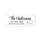 Catスクリプトのパーソナライズ差出人住所 ラバースタンプ (押印)