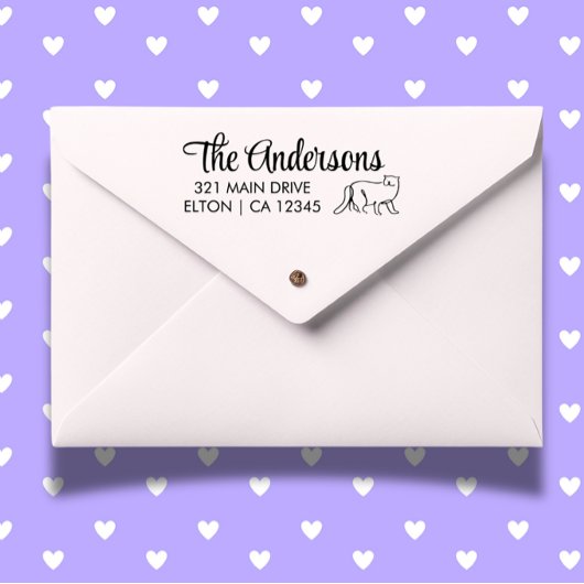 Catスクリプトのパーソナライズ差出人住所 ラバースタンプ