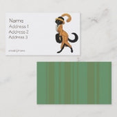 Catチャーミングな女性 名刺 (正面/裏面)