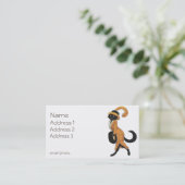 Catチャーミングな女性 名刺 (スタンド正面)