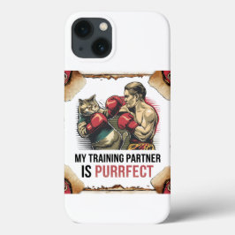 CatトレーニングパートナーIphoneケース – Muay Thai iPhone 13ケース