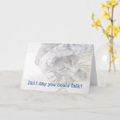 Catノート カード (黄色い花)