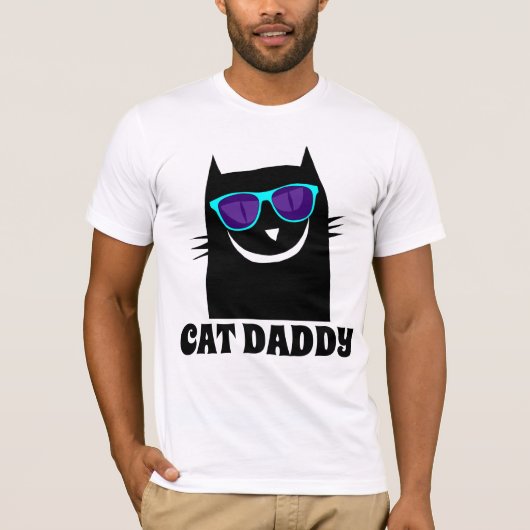 CATパパおもしろいDADDY Tシャツ (正面)