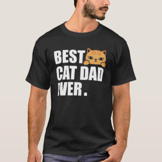 CATパパファーズデイメン子猫パパクリスマス Tシャツ