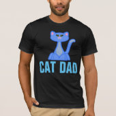 CATパパブラックTシャツ Tシャツ (正面)