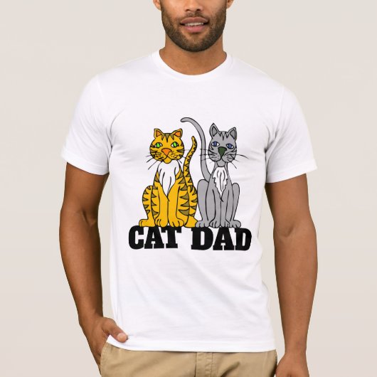 CATパパ、メンズTシャツ Tシャツ (正面)
