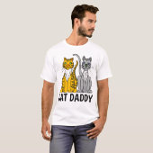 CATパパDADDY Tシャツ&スウェットシャツ Tシャツ (正面フル)