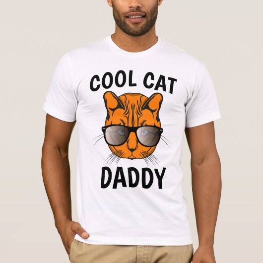 CATパパTシャツ、ジンジャーメンズTシャツ Tシャツ (正面)