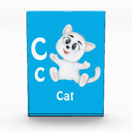 CatパーソナライズABC:レターC – 名前の追加 フォトブロック