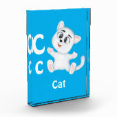 CatパーソナライズABC:レターC – 名前の追加 フォトブロック (左)