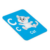 CatパーソナライズABC：レターC – 名前の追加 マグネット (右側)