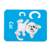 CatパーソナライズABC：レターC – 名前の追加 マグネット (横)