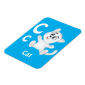 CatパーソナライズABC：レターC – 名前の追加 マグネット (左側)