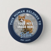 Catフォトピンバックボタン 缶バッジ (正面)