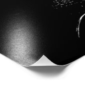 Catプロファイルシルエット抽象芸術枠なし フォトプリント (角)