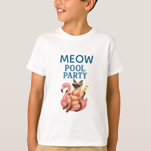 Catプールパーティー Tシャツ (正面)