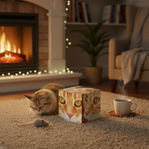 Catポートレートフォトキューブ フォトキューブ