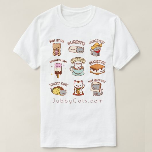 CATミームby JubbyCats.com Tシャツ (デザイン正面)