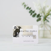 Catロゴデザイン – 名刺金ゴールド 名刺 (スタンド正面)