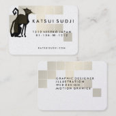 Catロゴデザイン – 名刺金ゴールド 名刺 (正面/裏面)