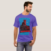 Catヴィンテージアナログシンセサイザシンセおたくギア Tシャツ (正面フル)