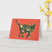 Catヴィンテージフローラカードシリーズ16 カード (黄色い花)