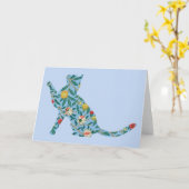 Catヴィンテージフローラカードシリーズ18 カード (黄色い花)