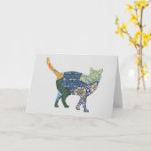 Catヴィンテージフローラカードシリーズ2 カード (黄色い花)