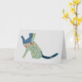 Catヴィンテージフローラカードシリーズ3 カード (黄色い花)