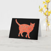 Catヴィンテージフローラカードシリーズ5 カード (黄色い花)