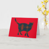 Catヴィンテージフローラカードシリーズ6 カード (黄色い花)