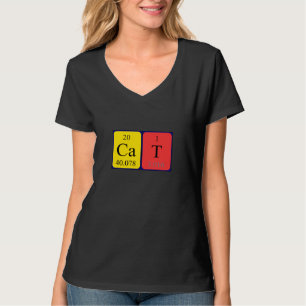 Cat周期表名のシャツ Tシャツ