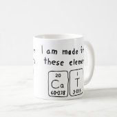 Cat定期テーブル名mag コーヒーマグカップ (正面右)