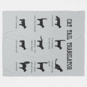 CAT尾訳者 フリースブランケット (正面(横))