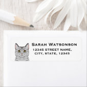 Cat差出人住所ラベル – カスタマイズ ラベル (インサイチュ)