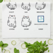 Cat感覚グラフ キッチンタオル (折り畳み)