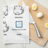 Cat感覚グラフ キッチンタオル (四つ折り)