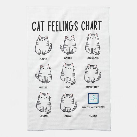 Cat感覚グラフ キッチンタオル (縦)