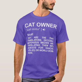 Cat所有者辞書ヴィンテージ Tシャツ