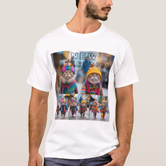 Cat新規コレクション Tシャツ