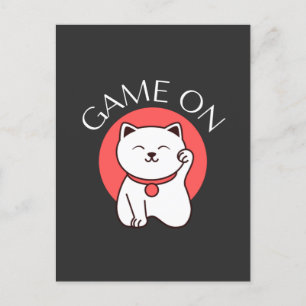 CAT日本のチャームゲーム – ゲーム ポストカード