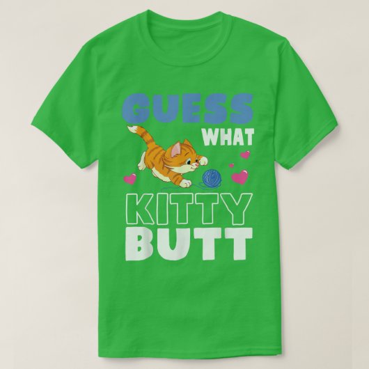 Cat'遊With Bebin GuessハートWhat子猫Bu Tシャツ (デザイン正面)