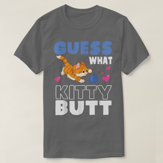Cat'遊With Bebin GuessハートWhat子猫Bu Tシャツ (デザイン正面)